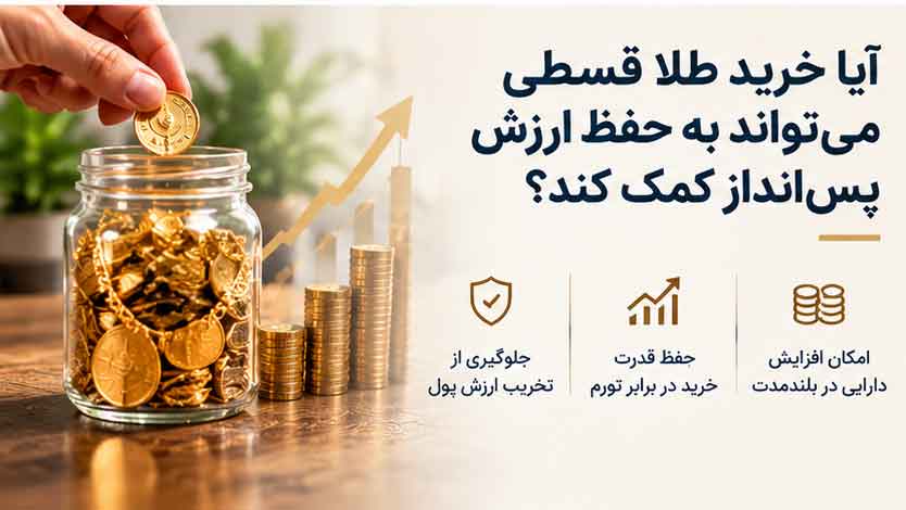 آیا خرید طلا قسطی می‌تواند به حفظ ارزش پس‌انداز کمک کند؟